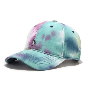 "TIE AND DYE" Casquette baseball Bleu Violet Vert - URB1™