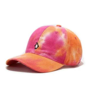 "TIE AND DYE" Casquette baseball Orange Rose Blanc - URB1™