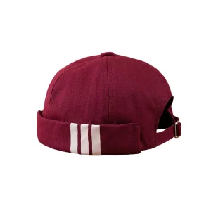"3S" Casquette Rouge sans visières / Bonnet docker - URB1™