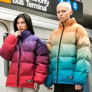 "SKATEPARK" DOUDOUNE MATELASSÉE STREETWEAR BLEU - URB1™