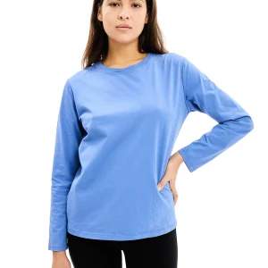 Le tee-shirt Long Willie® jersey bio-recyclé Bleu 80's