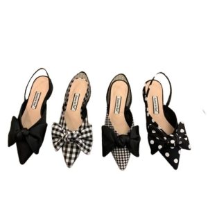 Sandales Élégantes Talons Bas Bretelles Pointues